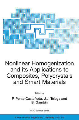 Fester Einband Nonlinear Homogenization and its Applications to Composites, Polycrystals and Smart Materials von 