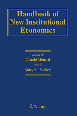 Livre Relié Handbook of New Institutional Economics de 