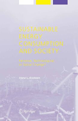 eBook (pdf) Sustainable Energy Consumption and Society de David L. Goldblatt