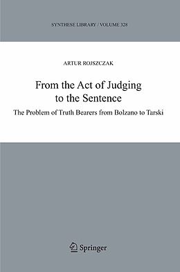 eBook (pdf) From the Act of Judging to the Sentence de Artur Rojszczak