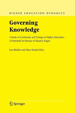 eBook (pdf) Governing Knowledge de 