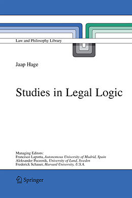 Livre Relié Studies in Legal Logic de Jaap Hage