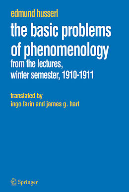 Kartonierter Einband The Basic Problems of Phenomenology von Edmund Husserl