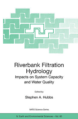 Couverture cartonnée Riverbank Filtration Hydrology de 