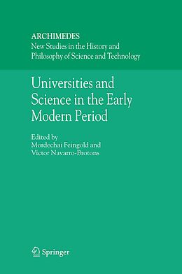 eBook (pdf) Universities and Science in the Early Modern Period de 