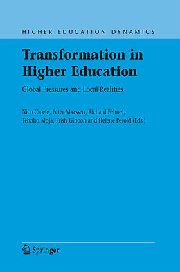 Livre Relié Transformation in Higher Education de 
