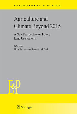 Livre Relié Agriculture and Climate Beyond 2015 de 