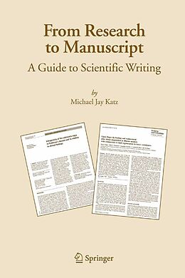eBook (pdf) From Research to Manuscript de Michael J. Katz