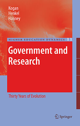 Livre Relié Government and Research de Maurice Kogan, Steve Hanney, Mary Henkel