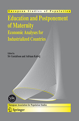 Livre Relié Education and Postponement of Maternity de 