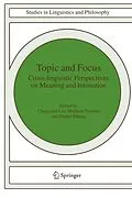 E-Book (pdf) Topic and Focus von Chungmin Lee, Matthew Gordon, Daniel Büring