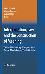 eBook (pdf) Interpretation, Law and the Construction of Meaning de 