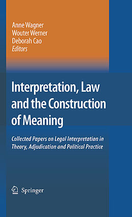 eBook (pdf) Interpretation, Law and the Construction of Meaning de 