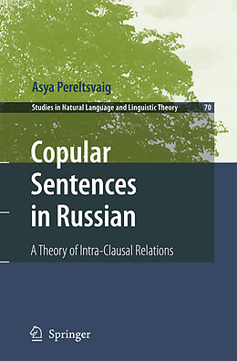 Livre Relié Copular Sentences in Russian de Asya Pereltsvaig