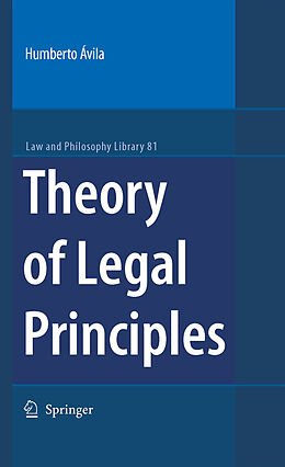 eBook (pdf) Theory of Legal Principles de Humberto Avila