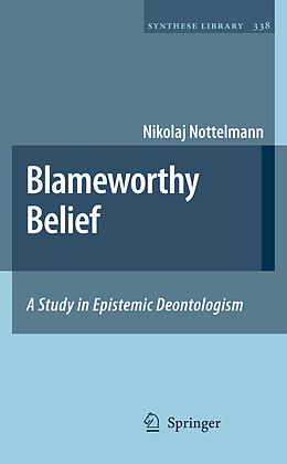 Livre Relié Blameworthy Belief de Nikolaj Nottelmann