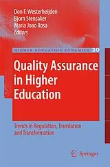 Fester Einband Quality Assurance in Higher Education von 