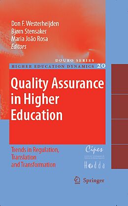 E-Book (pdf) Quality Assurance in Higher Education von Don F. Westerheijden, Bjørn Stensaker, Maria João Rosa
