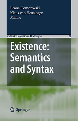 Livre Relié Existence: Semantics and Syntax de 