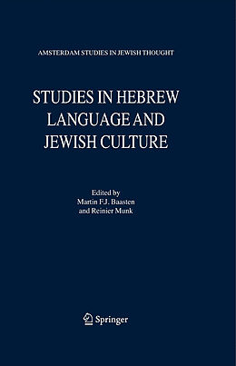 eBook (pdf) Studies in Hebrew Language and Jewish Culture de Martin F. J. Baasten, Reinier Munk