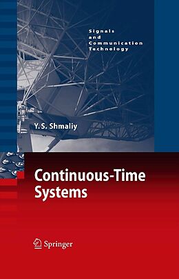 eBook (pdf) Continuous-Time Systems de Yuriy Shmaliy