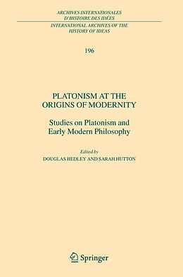 Livre Relié Platonism at the Origins of Modernity de 