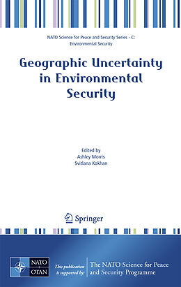 Couverture cartonnée Geographic Uncertainty in Environmental Security de 