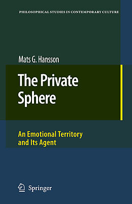 Livre Relié The Private Sphere de Mats G Hansson