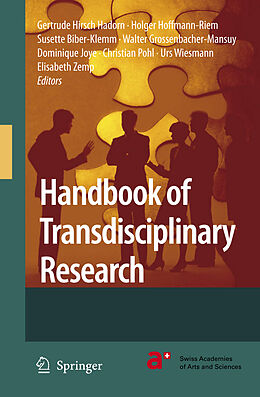 Livre Relié Handbook of Transdisciplinary Research de 