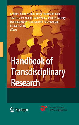 eBook (pdf) Handbook of Transdisciplinary Research de Gertrude Hirsch Hadorn, Holger Hoffmann-Riem, Susette Biber-Klemm