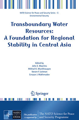 Couverture cartonnée Transboundary Water Resources: A Foundation for Regional Stability in Central Asia de 