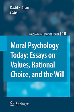 Livre Relié Moral Psychology Today de 