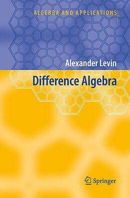 Livre Relié Difference Algebra de Alexander Levin