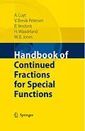 E-Book (pdf) Handbook of Continued Fractions for Special Functions von Annie A. M. Cuyt, Vigdis Petersen, Brigitte Verdonk