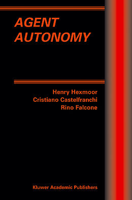 Livre Relié Agent Autonomy de 