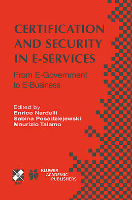 Livre Relié Certification and Security in E-Services de 
