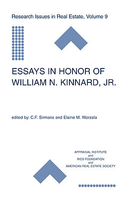 Livre Relié Essays in Honor of William N. Kinnard, Jr. de 