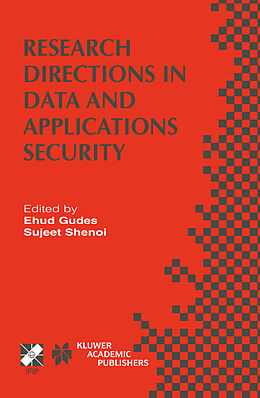 Fester Einband Research Directions in Data and Applications Security von 