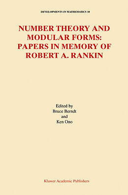 Livre Relié Number Theory and Modular Forms de 