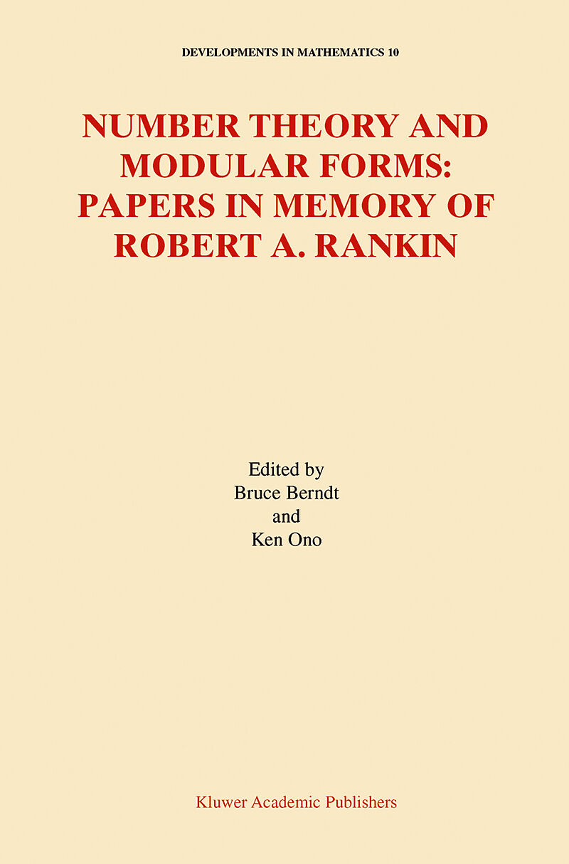 Number Theory and Modular Forms