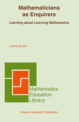 Livre Relié Mathematicians as Enquirers de Leone L. Burton