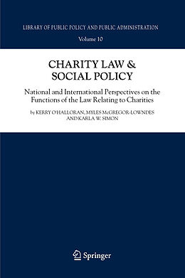 Fester Einband Charity Law &amp; Social Policy von Kerry O&apos;Halloran, Myles McGregor-Lowndes, Karla Simon