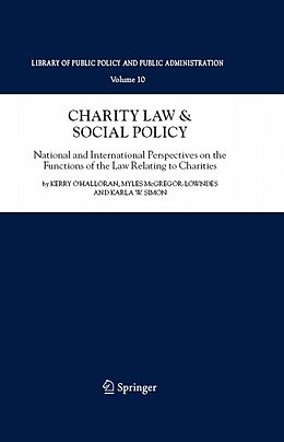E-Book (pdf) Charity Law & Social Policy von Kerry O'Halloran, Myles McGregor-Lowndes, Karla Simon