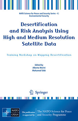 Couverture cartonnée Desertification and Risk Analysis Using High and Medium Resolution Satellite Data de Alberto Marini