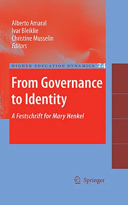 E-Book (pdf) From Governance to Identity von Alberto Amaral, Ivar Bleiklie, Christine Musselin