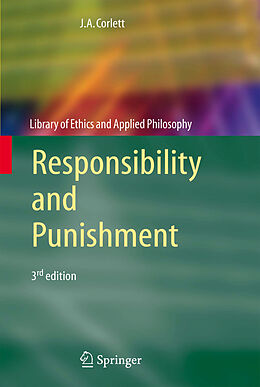 Couverture cartonnée Responsibility and Punishment de J. Angelo Corlett