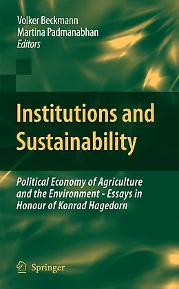 E-Book (pdf) Institutions and Sustainability von Volker Beckmann, Martina Padmanabhan.
