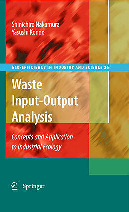 Livre Relié Waste Input-Output Analysis de Yasushi Kondo, Shinichiro Nakamura