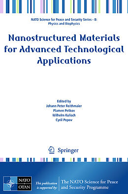 Couverture cartonnée Nanostructured Materials for Advanced Technological Applications de 