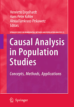 Fester Einband Causal Analysis in Population Studies von 